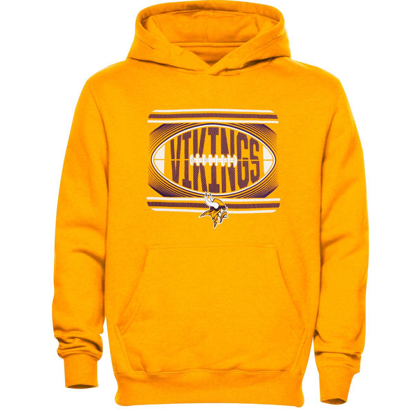 Men Minnesota Vikings Meshed Fleece Hoodie Gold->minnesota vikings->NFL Jersey